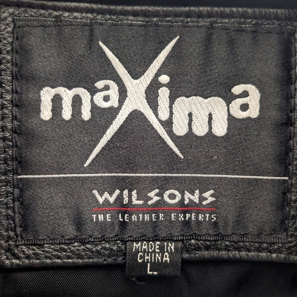 Women's large Wilson's Maxima leather jacket vintage - Picture 3 of 3
